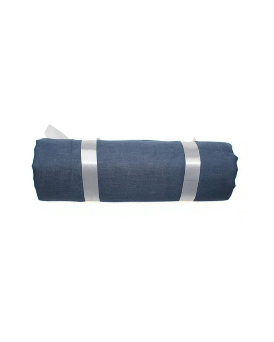 Safawala Steel Blue Solid Safa Cloth Roll | Traditional Indian Wedding Fabric