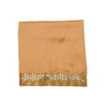 Safawala Beige Solid Safa Cloth with Designer Golden Lace Border | Traditional Indian Wedding Fabric