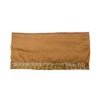 Safawala Beige Solid Safa Cloth with Designer Golden Lace Border | Traditional Indian Wedding Fabric