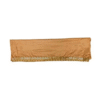 Safawala Beige Solid Safa Cloth with Designer Golden Lace Border | Traditional Indian Wedding Fabric