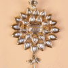 Safawala Golden Kundan Flower Designer Brooches | Groom Turban Pagdi Sherwani Wedding Accessory