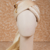 Ivory Royale Feta Wedding Groom Safa Pagdi Turban with Brooch | Traditional Indian Wedding Accessory