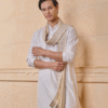 Safawala Ivory Embroidered Wedding Stole | Classic Groom Elegance