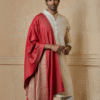 Safawala Red Silk Dupatta & Stole | Groom Wedding Festive Accessory