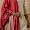 Safawala Red Silk Dupatta & Stole | Groom Wedding Festive Accessory
