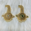 Safawala Green Kundan Pearl Drop Kalgi Royal Pin | Groom Turban Pagdi Sherwani Wedding Accessory