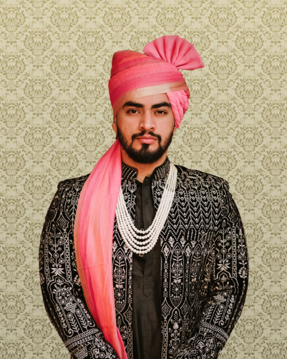 Solid Pink Wedding Safa Pagdi Turban | Classic Indian Groom & Guest Accessory