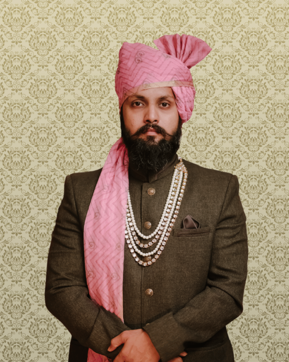 Pink Silk Wedding Safa Pagdi Turban | Stylish Groom & Guest Accessory